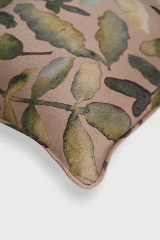 Flora Blush Linen Cushion Cover