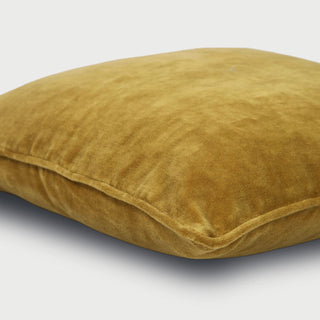 Deep Ochre Velvet Cushion Cover