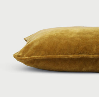 Deep Ochre Velvet Cushion Cover