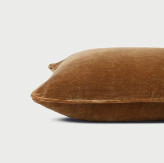 Tan Brown Velvet Cushion Cover