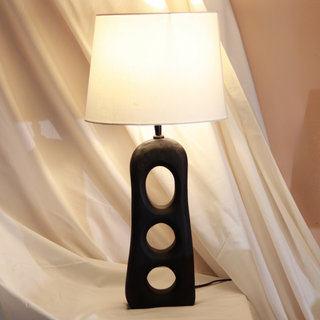 Aries Textured Wooden Lamp