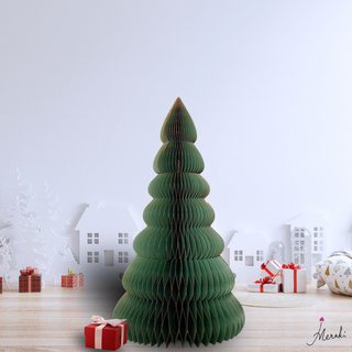 Dark Green Paper Christmas Tree (150 cm)