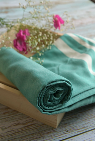 Madake Thin bamboo bath towel- Blissful Cabana 160*90cm