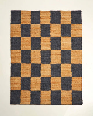 Colourful Patterned Natural Jute Rug