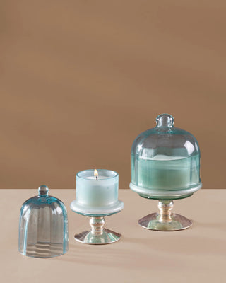 Sundance Aura | Footed Bell Jars | Aqua