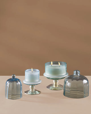 Sundance Aura | Footed Bell Jars | Aqua