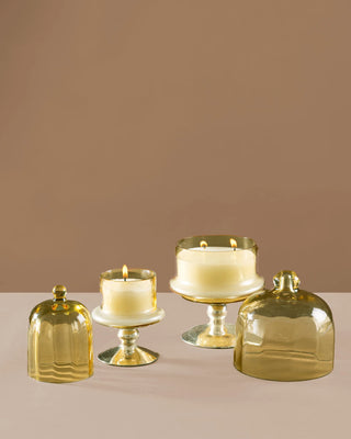 Sundance Aura | Footed Bell Jars | Yellow