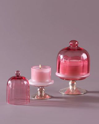 Sundance Aura | Footed Bell Jars | Pink