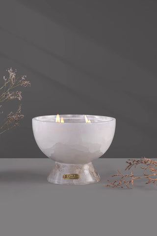 Alabaster Allure | Footed Bowl Candle