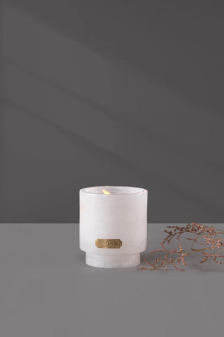 Alabaster Allure | Cylinder Candle