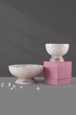 Alabaster Allure | Footed Bowl Candle