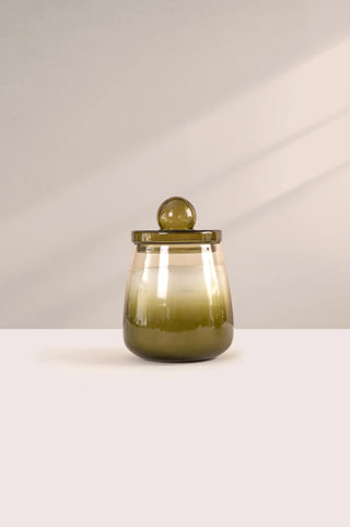 Cosmic Hues | Lid Jar Candle | Olive Green