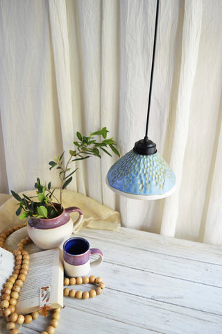 Handmade Ceramic Pendant Light-Shroom