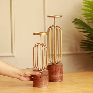 Luxury candle stand set of 2
