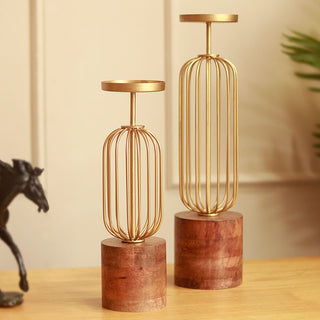 Luxury candle stand set of 2