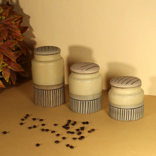 Vintage Brown Jar Set