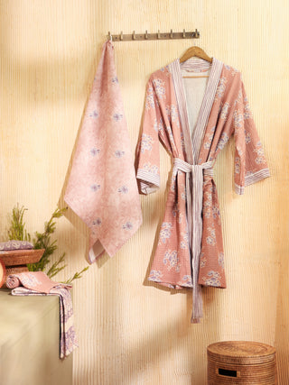 Mimo pink bathrobe