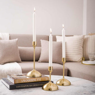 PILLARS OF GLORY -  SET OF 3 METAL CANDLE STANDS