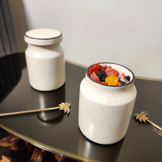 Ivory Elegance Jar