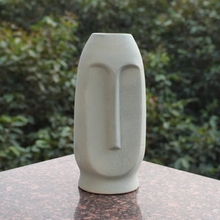 Greek Face Vase | Green