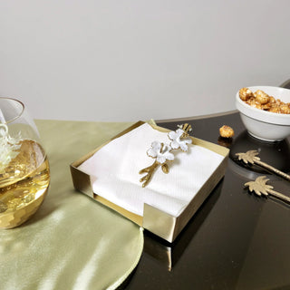 Golden Trumpet Napkin Holder