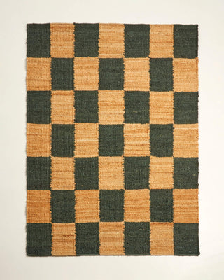 Colourful Patterned Natural Jute Rug