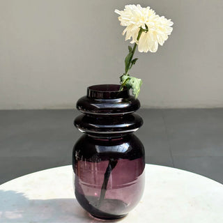 Loop Glass Vase - Dark Lilac