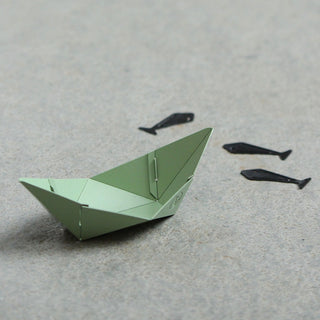 PlayBOAT - Green [With a set of 20 fish shaped paper clips]