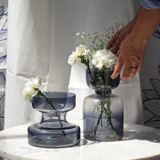 Slate Grey Glass Vase