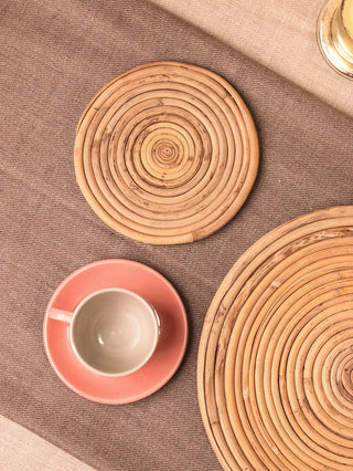 Round Cane Table Mat (Set of 4)