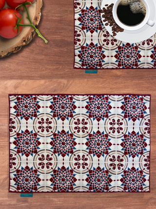 Red Tile Placemats (Set of 4 & 6)