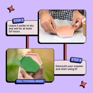 DIY Cement Coaster Kit