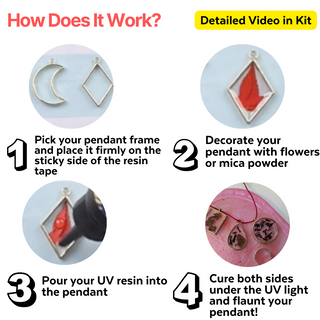 DIY UV Resin Pendant Kit