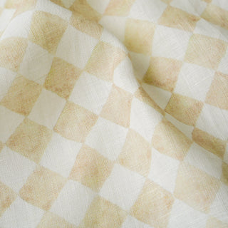 Checker Beige Table Runner