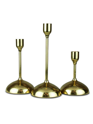 PILLARS OF GLORY -  SET OF 3 METAL CANDLE STANDS