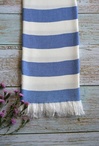 Madake Thin bamboo bath towel- Vacation Blue 160*75cm