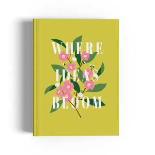 Where ideas bloom A5 Notebook (Ruled) 160 pages