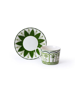 Green Lush Cup & Saucer