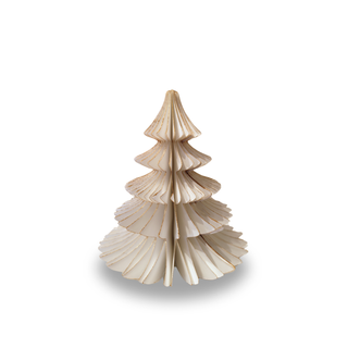 Single Paper Off White Christmas Tree