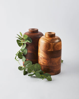 Wooden Vase (Dark Acacia)