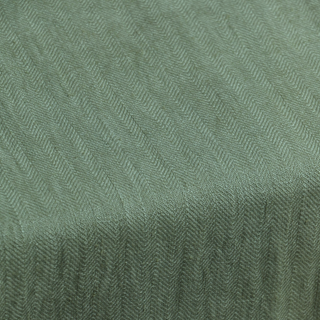 Eucalyptus Herringbone Linen Table Runner