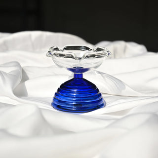 Blue Glass Diya - Small