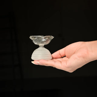 Clear frosted - Small Diya