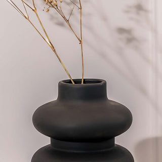 Black Stack Vase