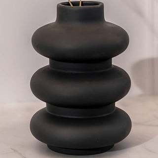 Black Stack Vase