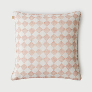 Checker Blush Cushion Cover