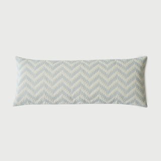 Chevron Blue Lumbar Cushion Cover