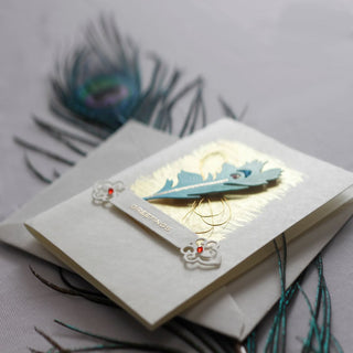 Peacock Feather - Festive Card