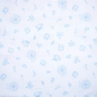 Organic Cotton Dohar  – Carnival Blue