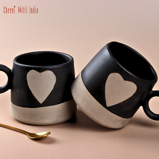 I heart Coffee and Tea Mug | White